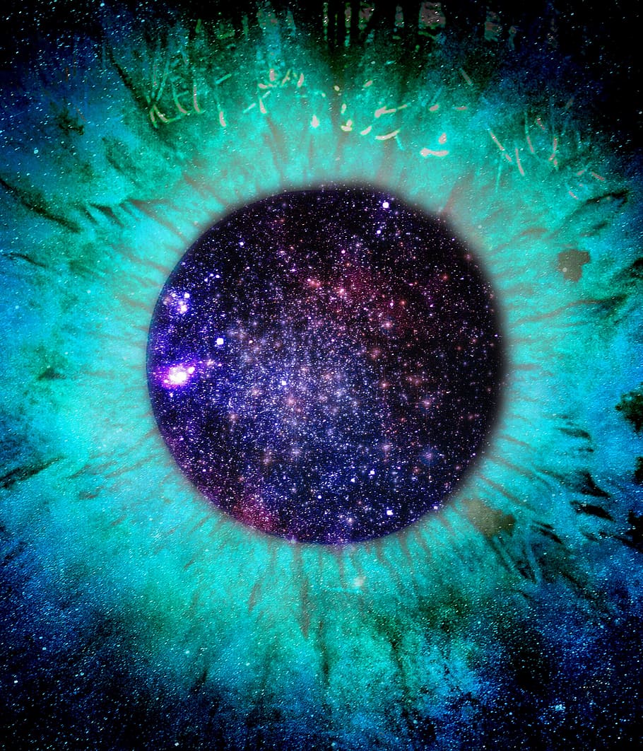 science, space, astronomy, galaxy, exploration, eye, stars HD wallpaper