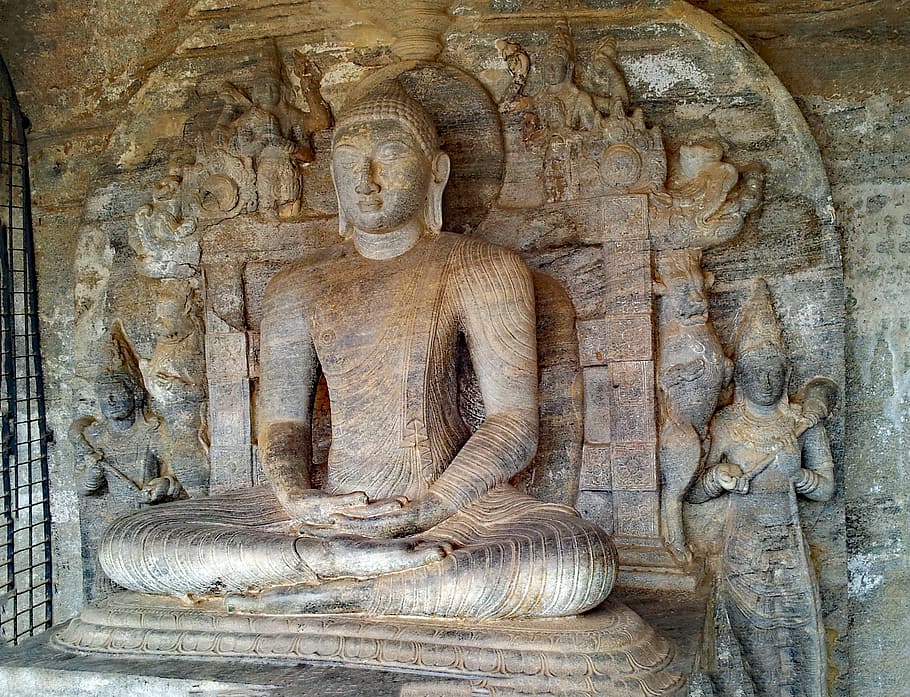 Polonnaruwa, Sri Lanka, Buddha, Asia, places of interest, culture, HD wallpaper
