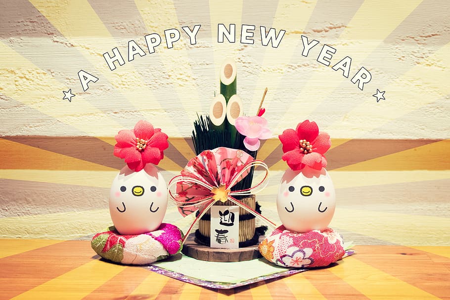 A Happy New Year text decor, wood - Material, no People, decoration HD wallpaper