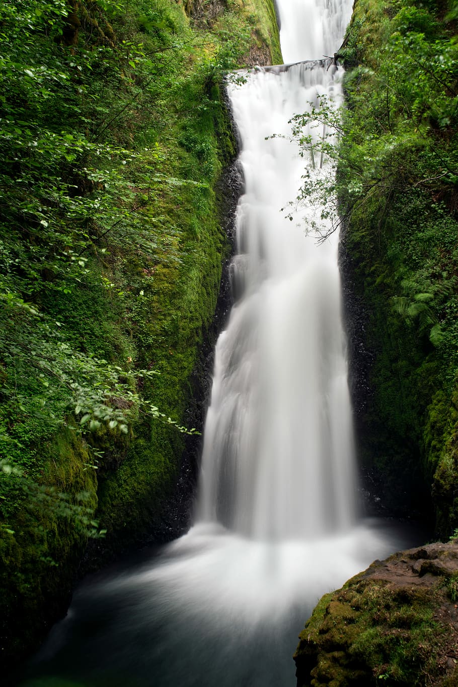 slow shutter photograph of waterfalls, nature, river, stream HD wallpaper