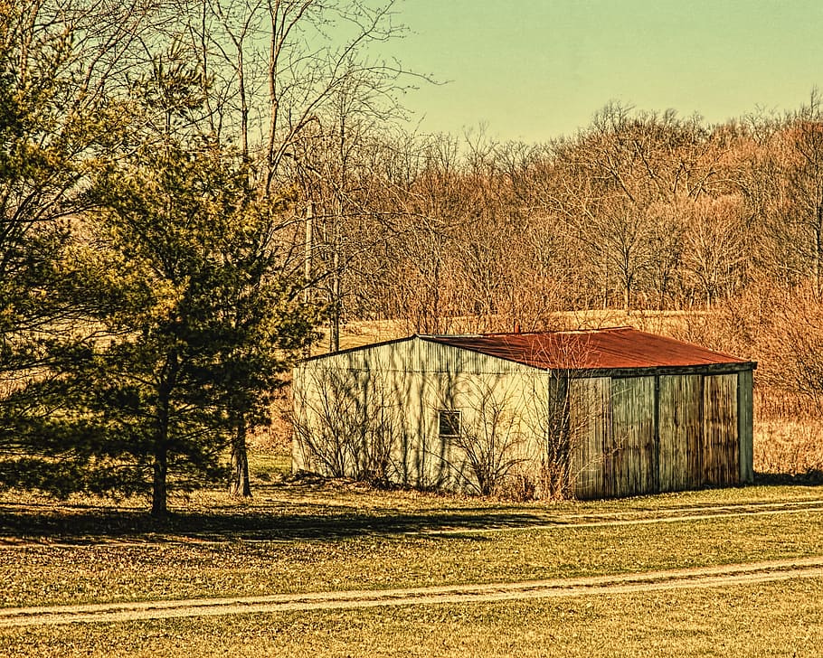 barn, rustic, barns, ohio, digital art, rural, scenic, country HD wallpaper