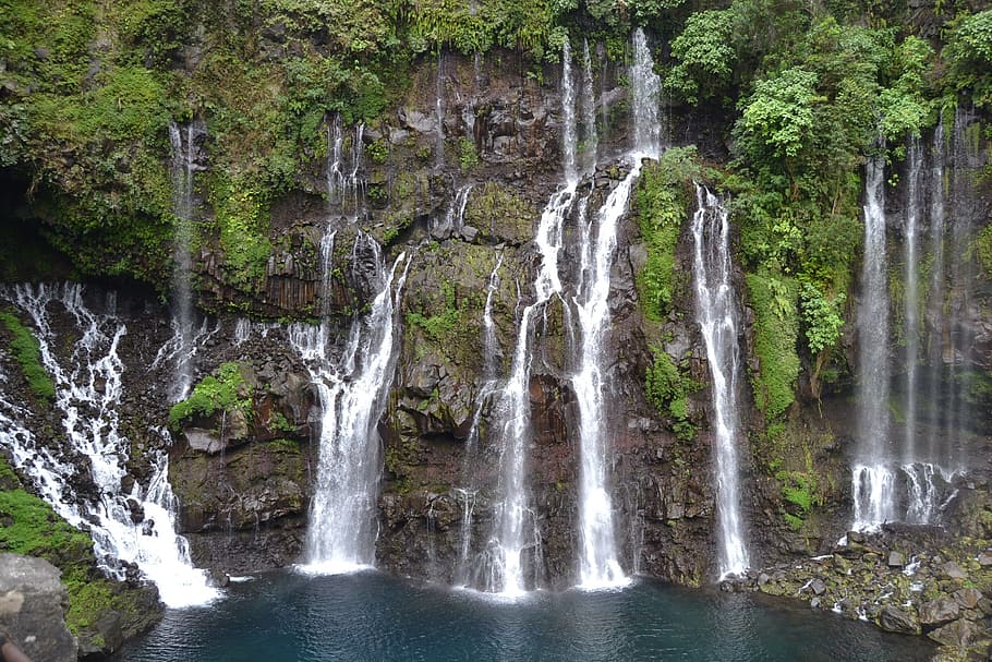 Waterfall, Fall, River, waterfall big roller, nature, scenics HD wallpaper