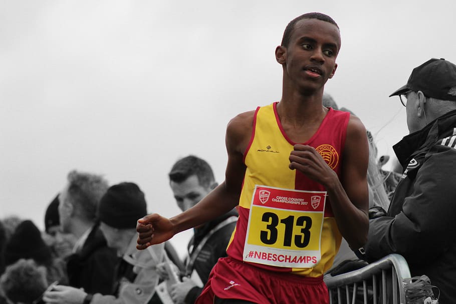 runner, running, athlete, young athlete, young adult, standing HD wallpaper