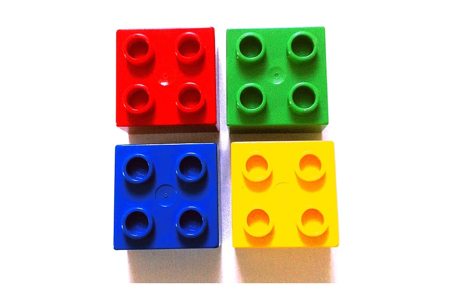 Hd Wallpaper Four Assorted Color Interlocking Blocks Lego Logo Windows Wallpaper Flare
