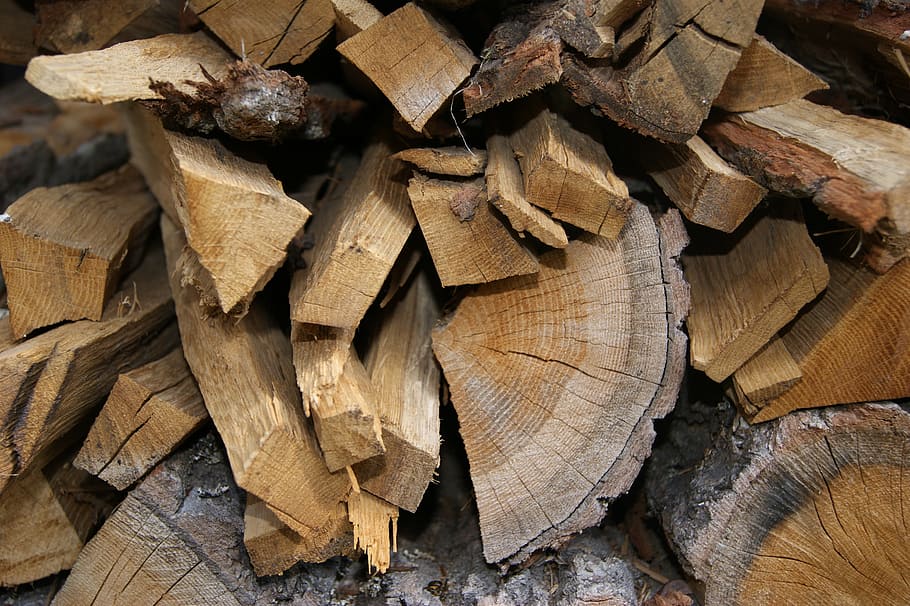 wood, kubik, firewood, wood - Material, tree, woodpile, nature HD wallpaper