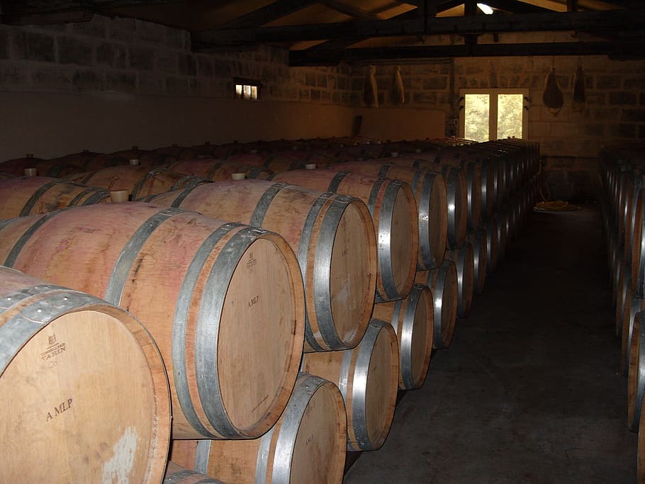 wine cellar, barrels, cask, wine cask, winemaking, indoors HD wallpaper
