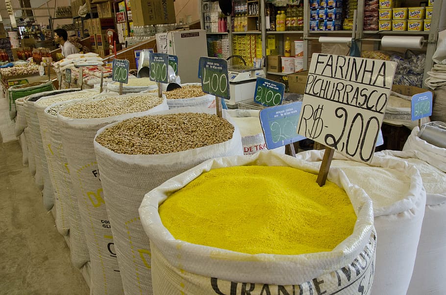 sale, marketer, flour, beans, dry, for sale, spice, choice HD wallpaper