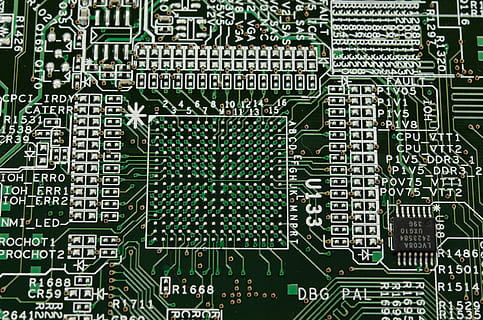 black and gray computer motherboard, Server, Circuit Board HD wallpaper
