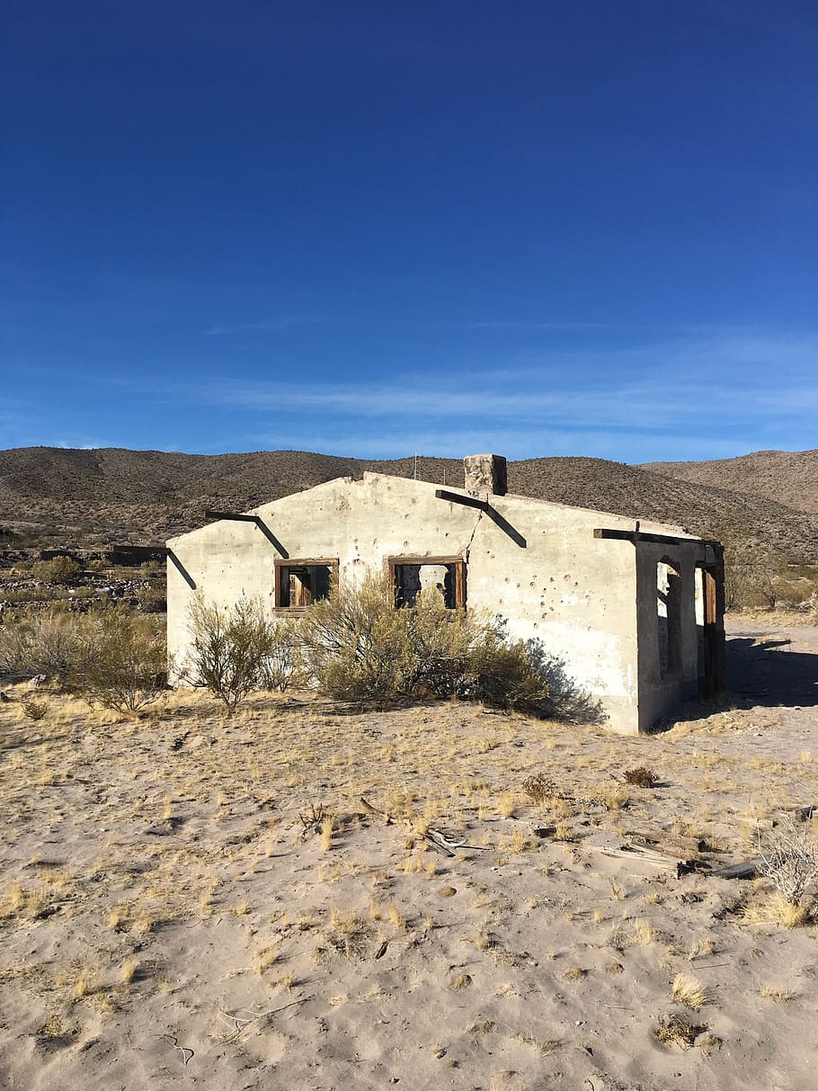 Ghost Town, Ruins, Mining, Goldmine, western, house, desert HD wallpaper