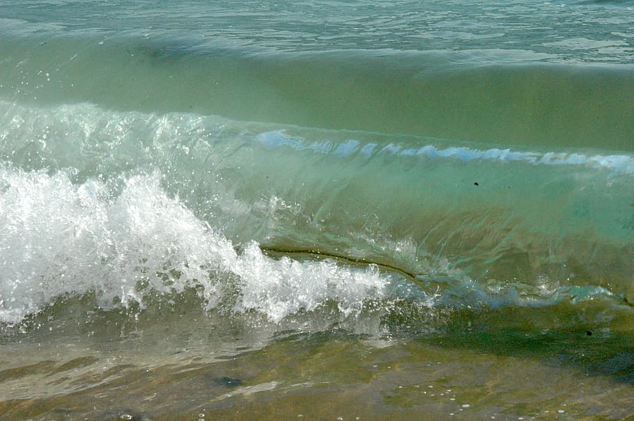wave, sea, transparency, water, motion, no people, nature, beauty in nature HD wallpaper