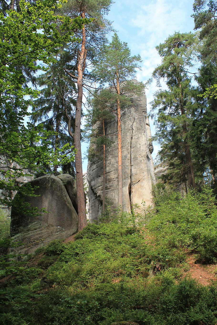 adrspach, rock city, teplicke skaly, 100 m high rock walls, HD wallpaper