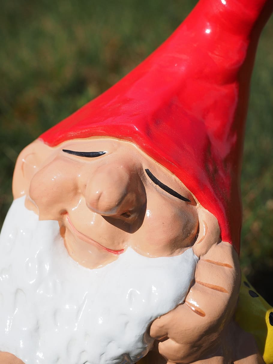 Dwarf, Garden Gnome, Satisfied, Blessed, dwarf narrow point of view HD wallpaper