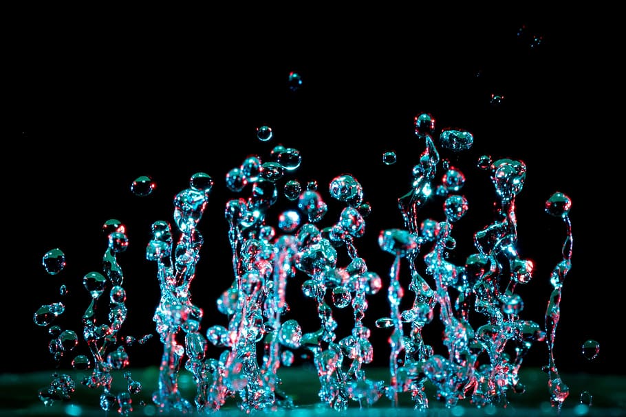 water, abstract, rain, motion, art, bubble, clean, clear, close-up HD wallpaper