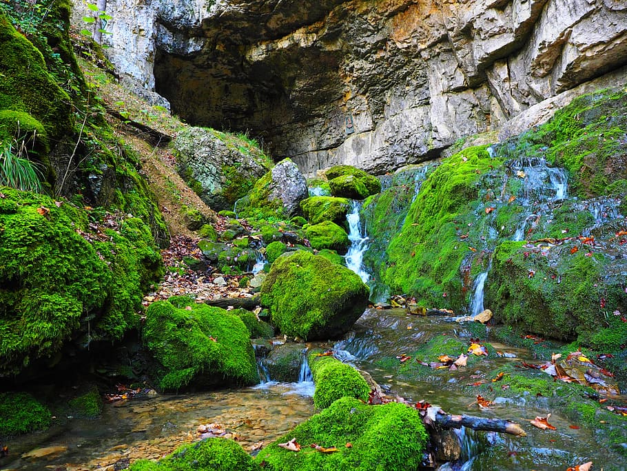 Elsach, River, Cave, falkensteiner cave, baden württemberg