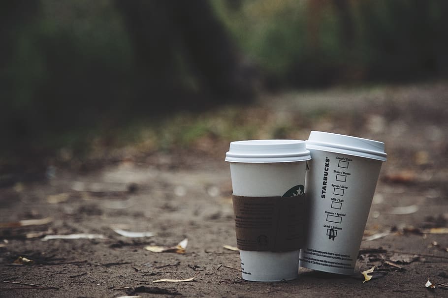 outdoor, nature, leaf, fall, dark, blur, coffee, drinks, cup HD wallpaper