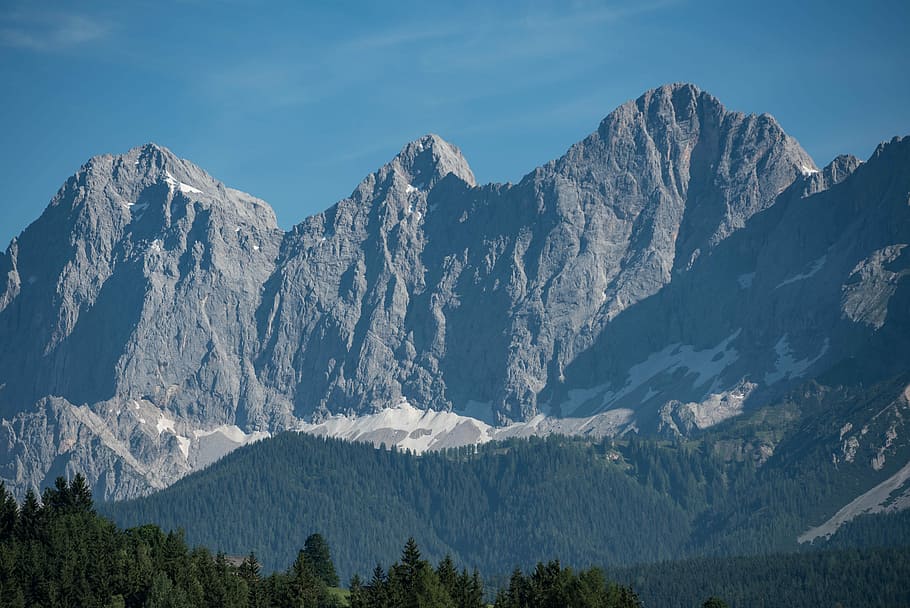 Alpine, Mountains, Rock, Imposing, landscape, nature, summit HD wallpaper