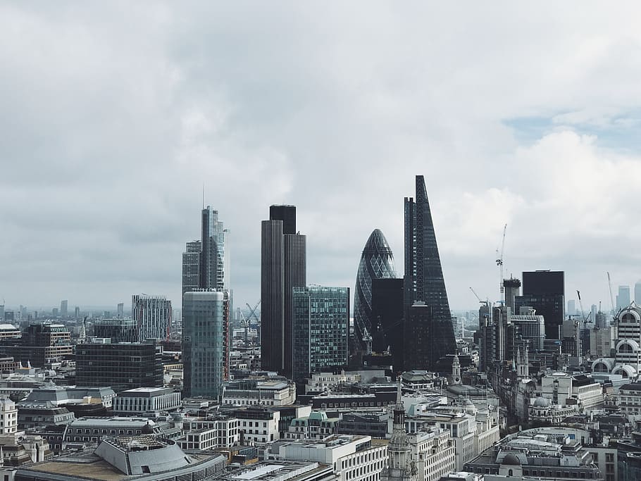 architecture, buildings, infrastructure, blue, sky, cloud, tower HD wallpaper