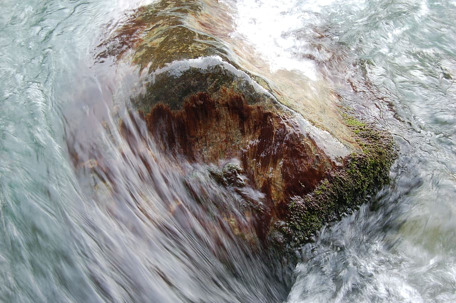 river, water, whirlpool, movement, clear, water courses, nature HD wallpaper