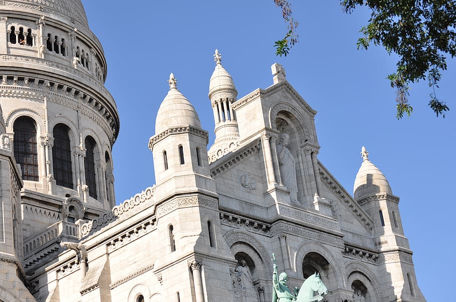 sacré-cœur basilica, paris, france, architecture, building exterior, HD wallpaper