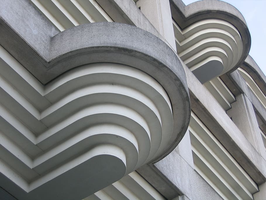 Perspective, Space Geometry, architecture, linz, cylinder, built Structure HD wallpaper