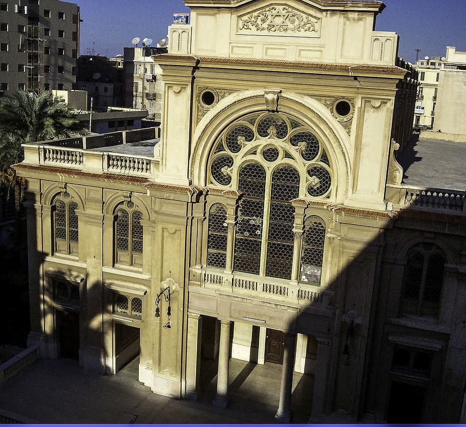 Eliyahu Hanavi Synagogue in Alexandria, Egypt, architecture, building HD wallpaper
