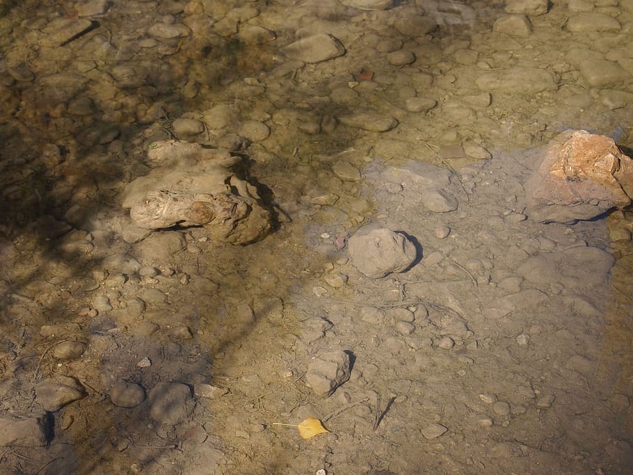 river, stones, soil, pebble, background, high angle view, no people HD wallpaper