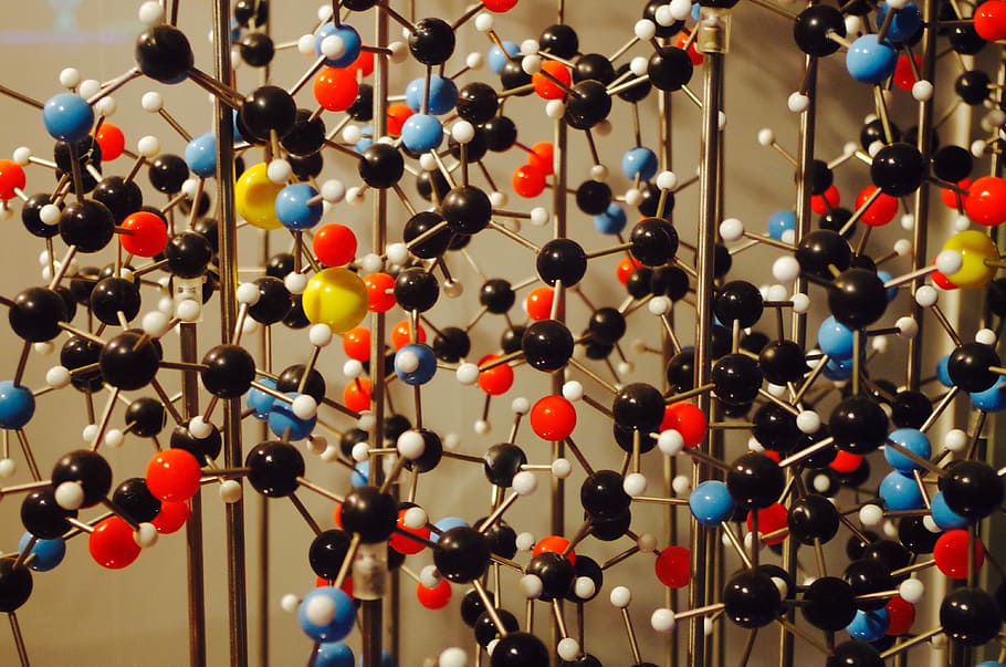 Science, Molecular, Museum, Net, Model, multi colored, variation HD wallpaper