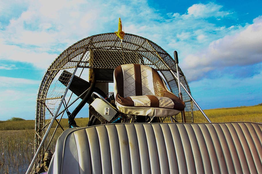 airboat, florida, speed, fast, vessel, usa, colorful, everglades HD wallpaper