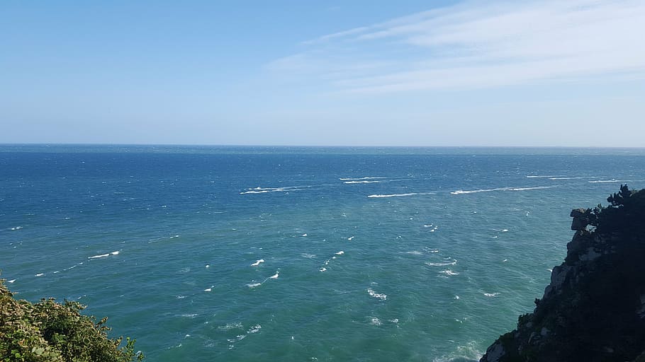 sea, busan, sky, cloud, autumn, republic of korea, water, horizon over water HD wallpaper