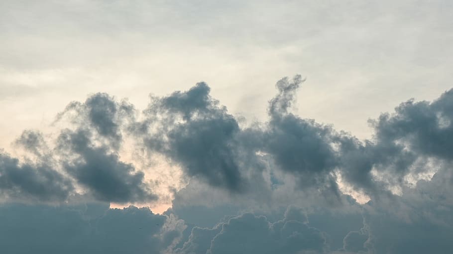 sky with clouds, cloudscape, minimal, clean, cloud - sky, beauty in nature HD wallpaper