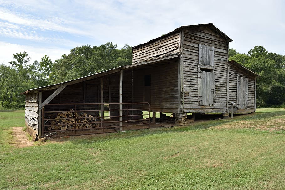 old, barn shed, farm, building, rustic, wooden, rural, architecture, HD wallpaper