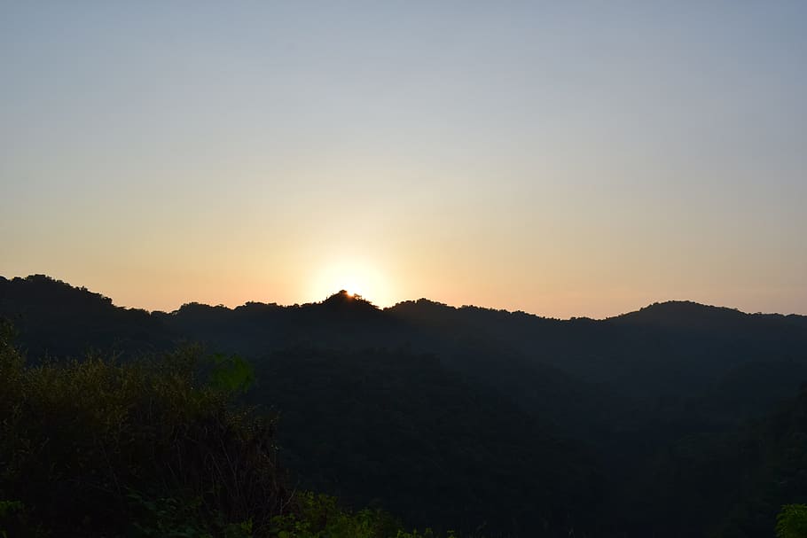 sunset, landscape, nature, sky, summer, outdoor, sunlight, scenic HD wallpaper