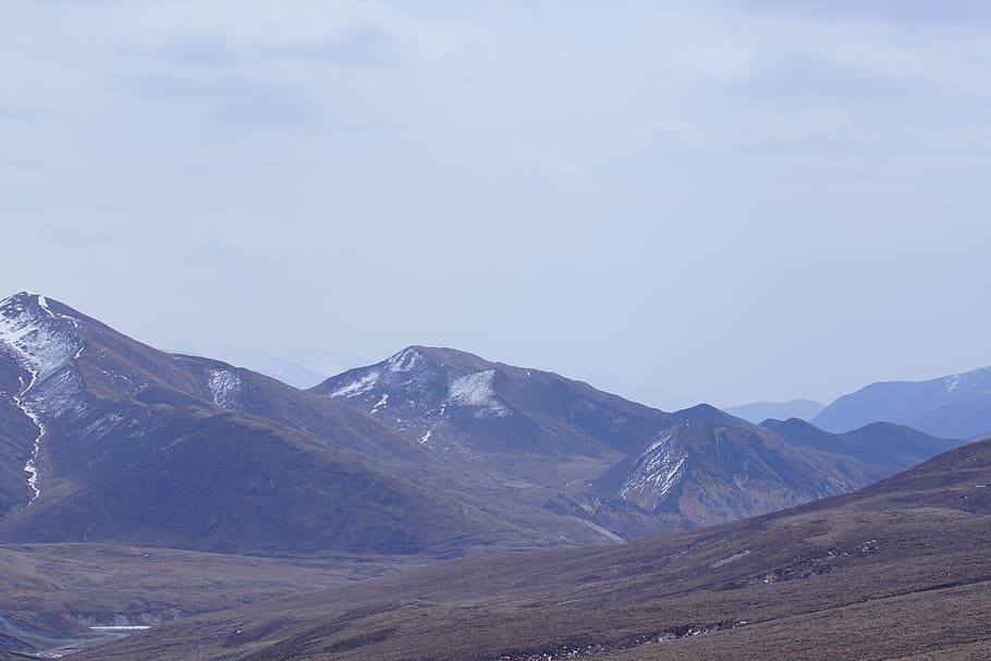 white cloud, prairie, qinghai, snow mountain, environment, sky HD wallpaper