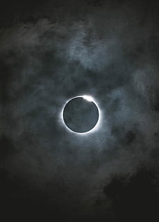 solar eclipse, untitled, moon, sun, dark, sky, low angle view HD wallpaper