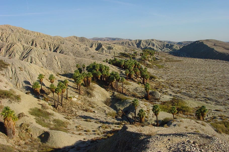 Coachella Valley, California, Sky, clouds, landscape, desert HD wallpaper