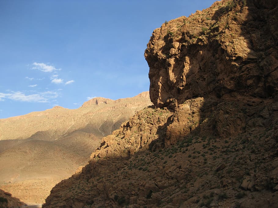 morocco, landscape, marroc, dusk, twilight, nature, mountain HD wallpaper