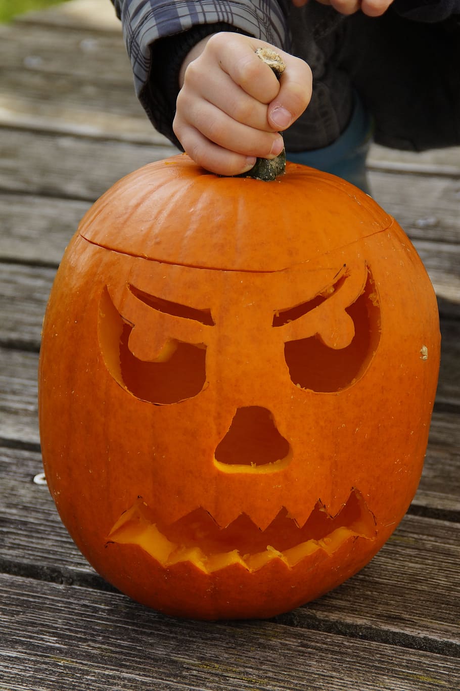 Pumpkin, Halloween, Orange, autumn, vegetables, hollow out HD wallpaper