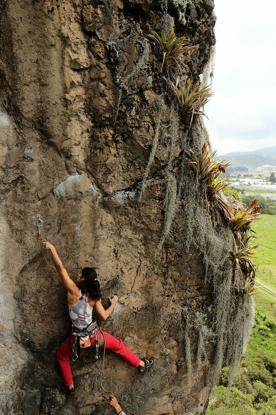 climber, rock, stone, one person, full length, rock - object HD wallpaper