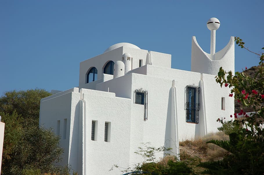 almeria, gata, indalo, architecture, built structure, building exterior HD wallpaper