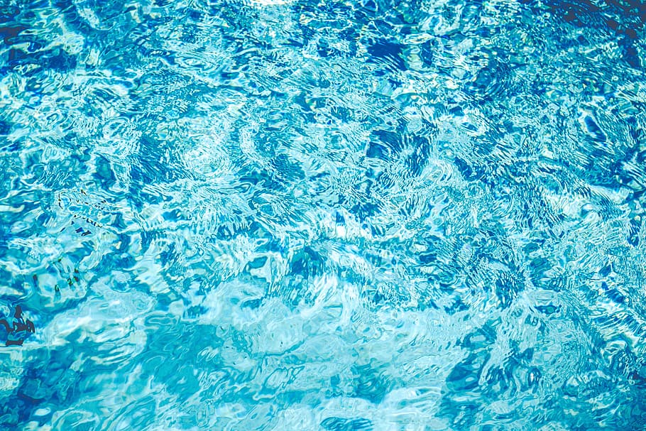 full frame shot of blue water in swimming pool, wet, ripple HD wallpaper