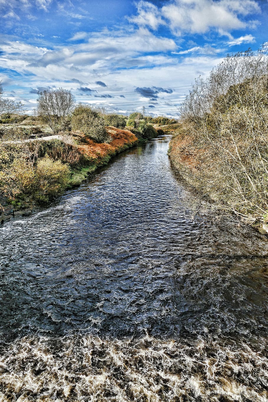 urmston, river, mersey, water, england, merseyside, high, dynamic HD wallpaper