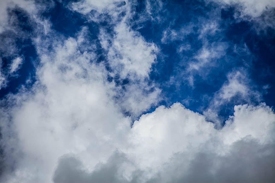clouds, sky, blue, nature, weather, environment, air, cloudscape HD wallpaper