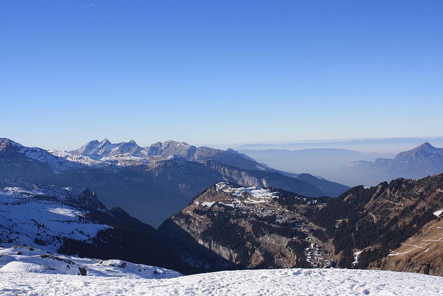 mountains, snow, ski holiday, winter, cold temperature, mountain range HD wallpaper