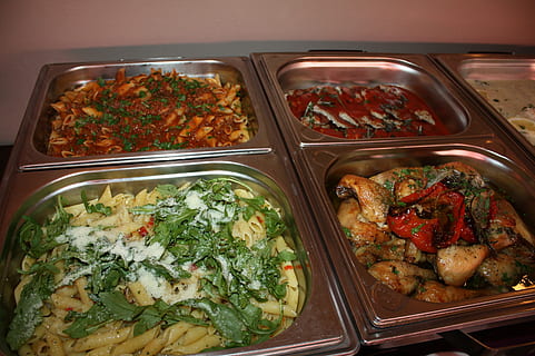 eat warm, buffet, brunch, food, delicious, hot buffet, gastronomy HD wallpaper
