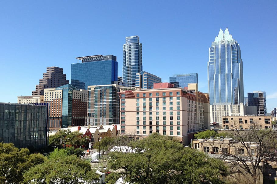 high-rise building during daytime, austin texas, tx, cityscape