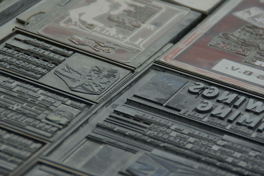 printing office, lead, forme, typesetting, no people, full frame HD wallpaper