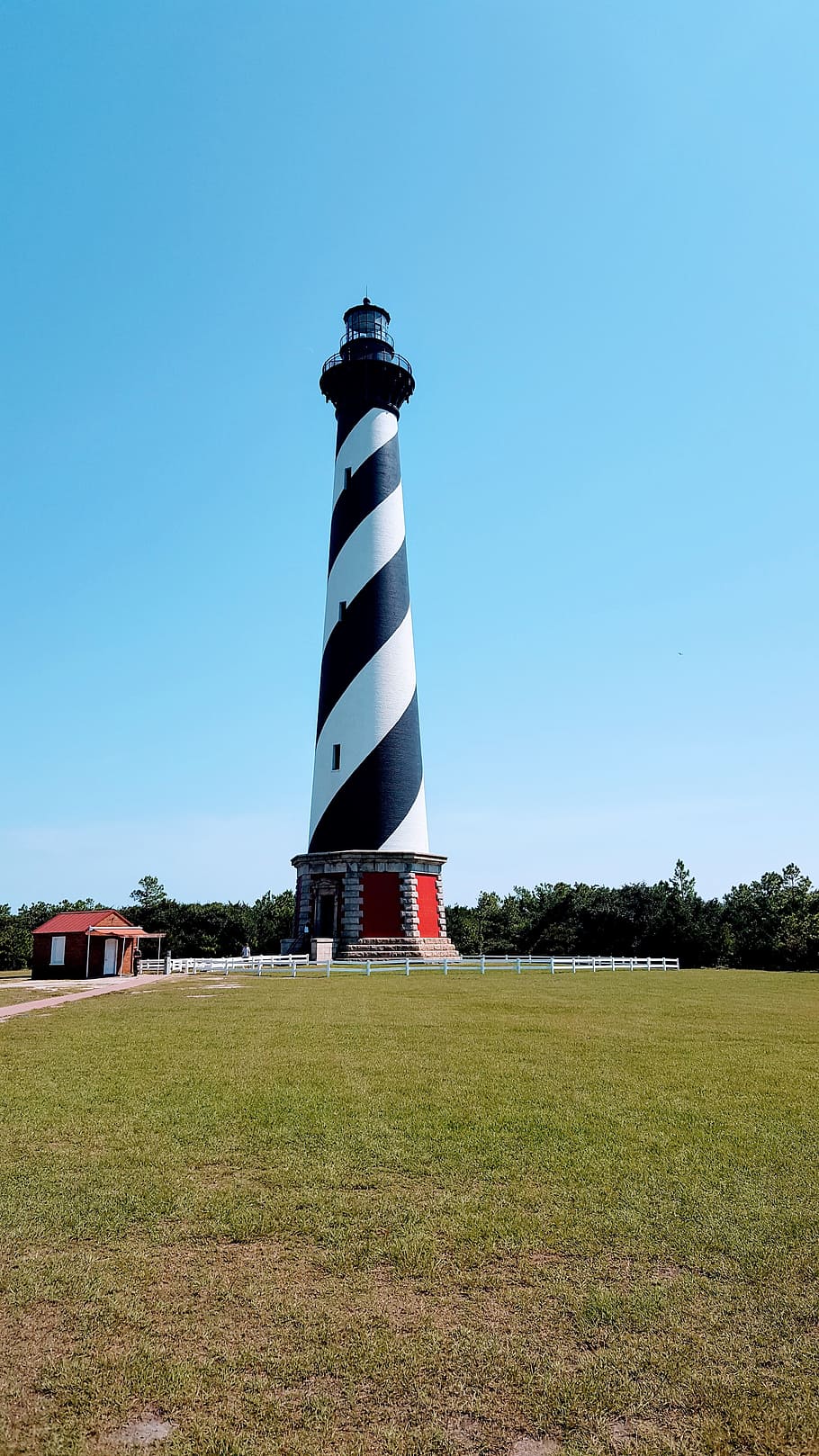lighthouse, beach, travel, sky, plant, architecture, building exterior HD wallpaper