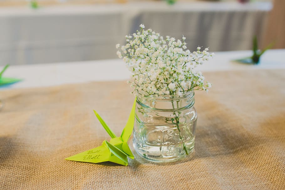 Wedding, Table, Flower, the wedding table, vase, plant, decoration HD wallpaper