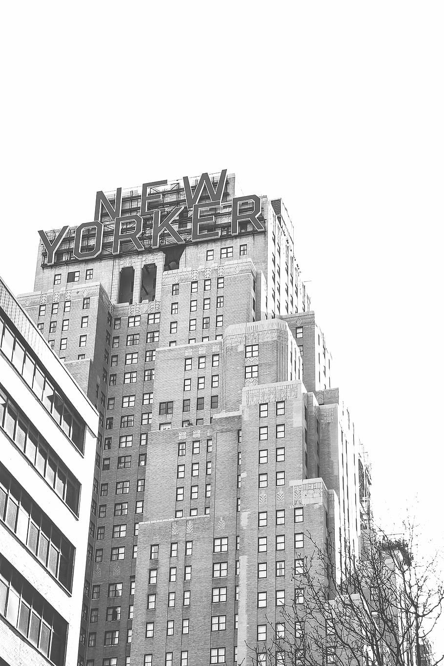 architecture, black-and-white, buildings, city, high-rise, new york, HD wallpaper