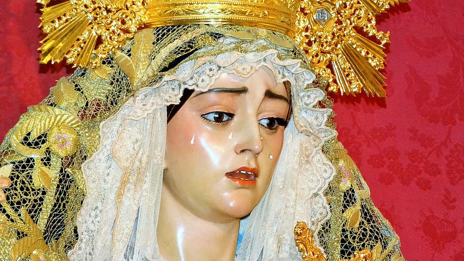image, faith, virgin, statue, church, religion, adult, portrait HD wallpaper